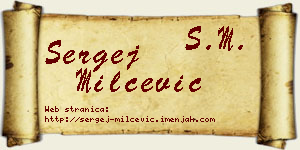 Sergej Milčević vizit kartica